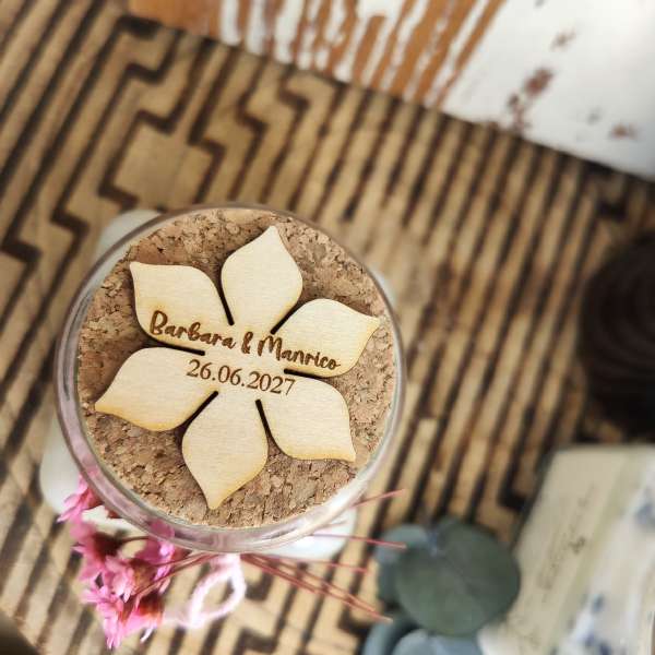 Candela Naturale Personalizzata in Cera di Soia – EcoFattoArt